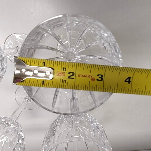 Marquis Waterford Omega Vertical Cut 8.5" Crystal Wine Glass Goblets - Set of 4 - Picture 4 of 9